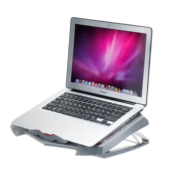3 Fans Adjustable Cooler Cooling Stand Heat Dissipation For Laptop Macbook Under 17 Inches