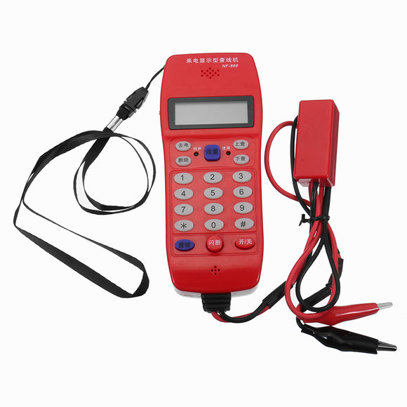 NF-866 Phone Line Cable Tester with Display Screen Tele Fiber Optical Tool Check DTMF Caller ID Auto Detection Search Machine Cable Tester