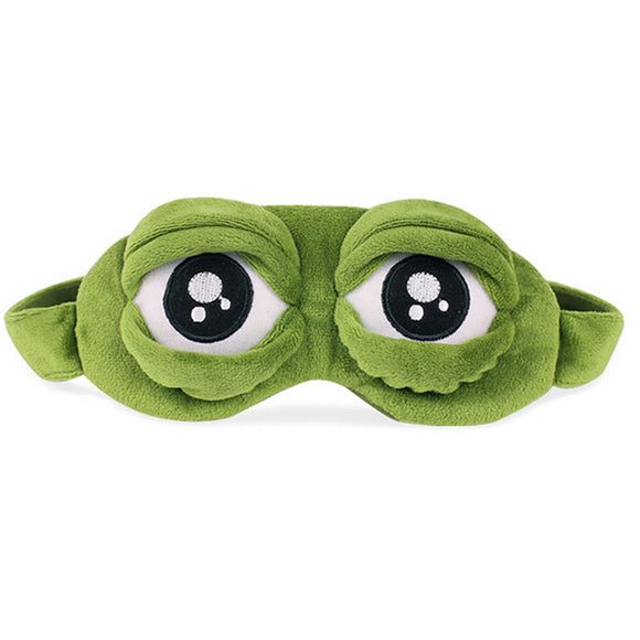 Funny Frog Ice bag 90g Cartoon Spoof Sleeping Eye Face Mask Comfortable Help To Sleep