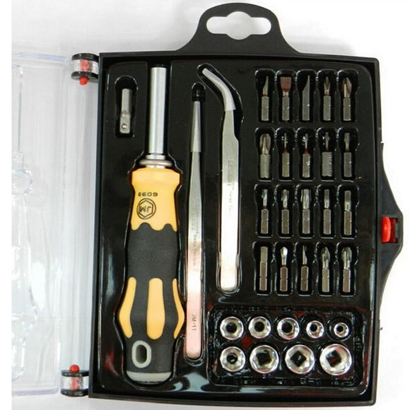 JAKEMY JM-6093 33 in 1 Screwdriver Tool Cell Phone Computer Repair Tool Multi-fuction Combination Screwdriver