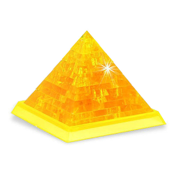Novelty IQ Crystal Blocks Jigsaw Puzzles Toy 3D Pyramid DIY Model Gift