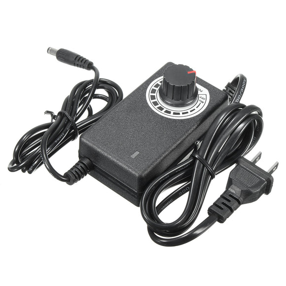 Excellway 3-12V 2A 24W Adjustable AC/DC Adapter Switching Power Adapter Motor Speed Controller
