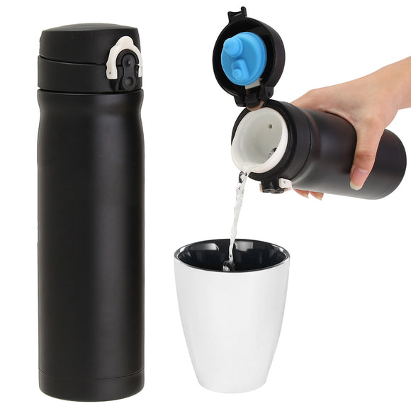 500ML Stainless Steel Mug Vacuum Bottle Insulated Travel Tumbler Coffee Cup