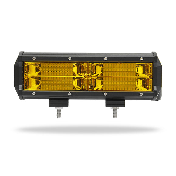 7Inch 8D LED Work Light Bars Fog Lamp 144W Yellow for Jeep Off Road SUV