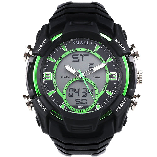 SMAEL 1349 Stopwatch Men Sport Watch Waterproof Double Display Digital Wrist Watch