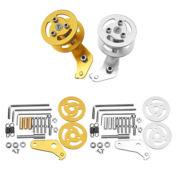 Silver/Gold  Right Type Shock Absorber Tank Load-Bearing Wheels with Hanging Accessories