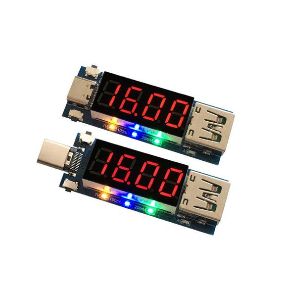 Bakeey Type-C Detection Instrument PD Fast Charging Discharge DC Digital Display Voltage Current Meter Detection Instrument