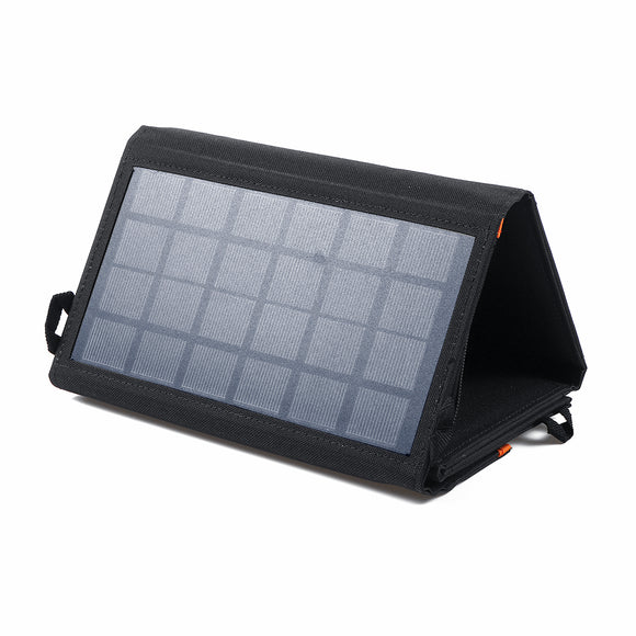 5V12W High-Efficiency Folding Monocrystalline Sunpower Solar Panel Charging Bag with Dual USB