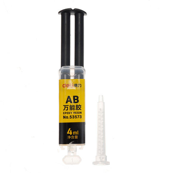 Deli 4ml Quality 2 Minutes Curing Super Liquid AB Glue For Office Home Supply Glass Metal Rubber