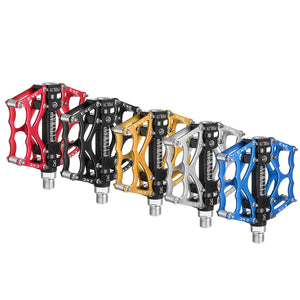 Aluminum Alloy Mountain Bike Platform Pedals Flat Sealed Bearing Axle 9/16 Cycling Bicycle Pedals"