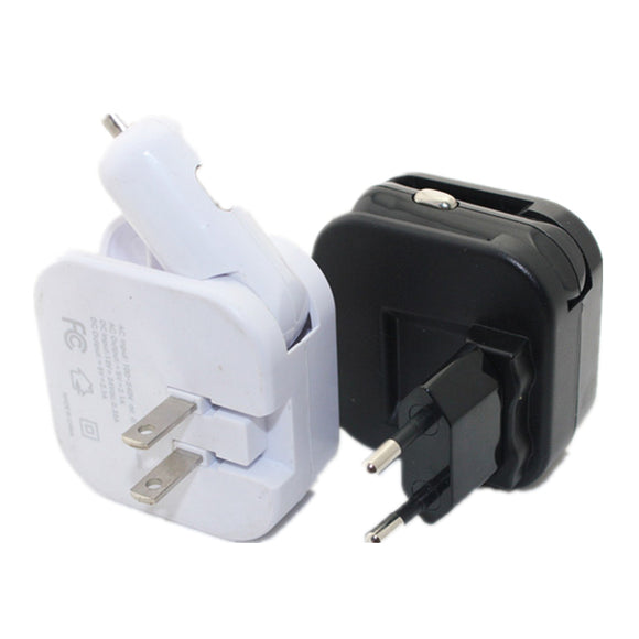 WTA-513UC 2.1A Multifunction Universal Travel Charger Converter With Car Charger