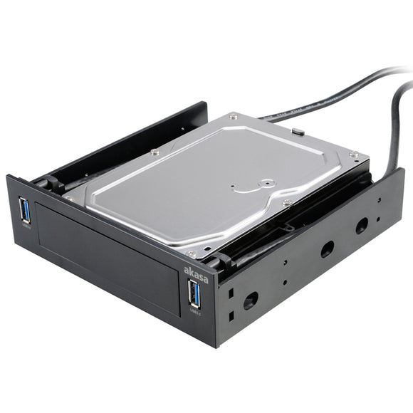 Akasa 5.25 Mounting Drive Bay With Two USB 3.0 Ports For 3.5