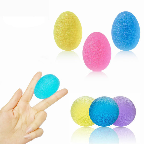 KALOAD High Elasticity Silicone Egg Grip Ball Indoor Outdoor Finger Massage Ball Fitness Strength Trainer