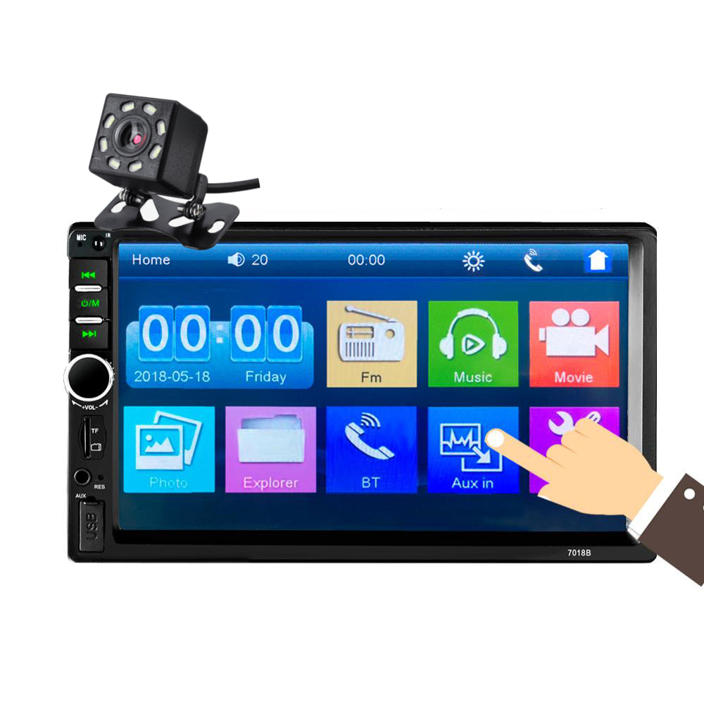 7018B 7 Inch 2DIN Car MP5 Player LCD Touch Screen bluetooth FM