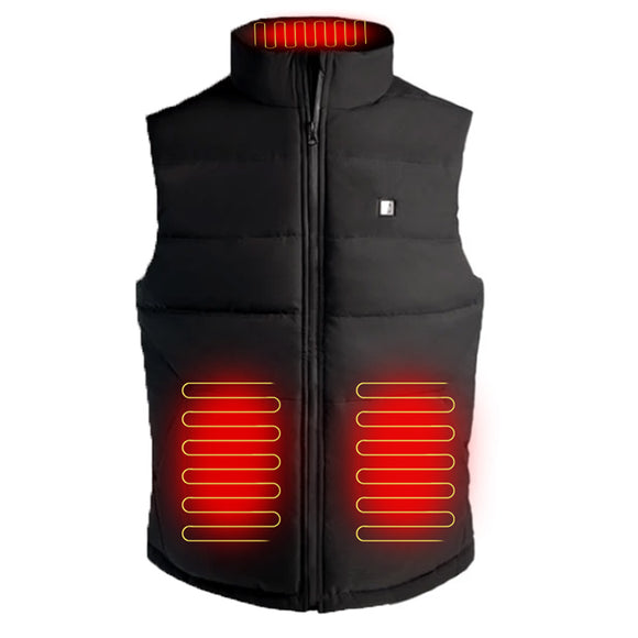 SKAH 4-Heating Area Graphene Electric Heated Vest Men Outdoor Winter Warm USB Smart Thermostatic Heating Jacket from Xiaomi Youpin