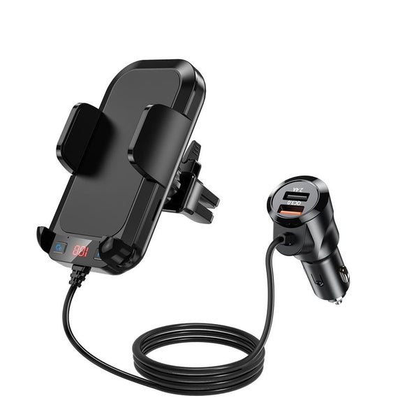 Car Charger MP3 Player bluetooth Receiver FM Transmitter Hands-Free Mobile Phone Holder