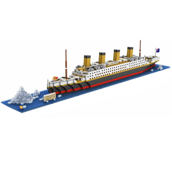 LOZ Diamond Block Boat 56cm 1680pcs Bricks Building Blocks #9389 RMS Titanic Steam Ship Model Toy