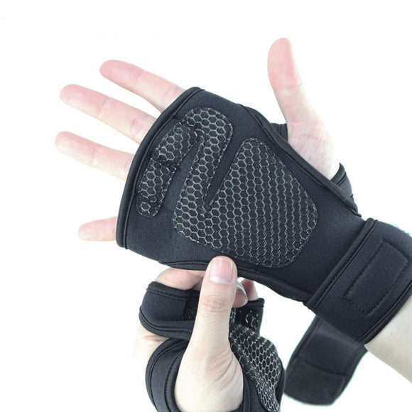 KALOAD Neoprene Fitness Gym Gloves Anti-slip Soft Pad Half Fingers Weightlifting Exercise Training