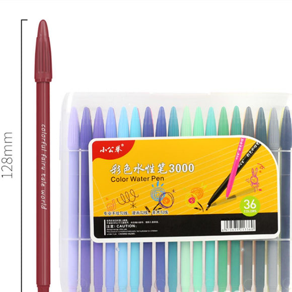 36 Color Gel Pens Hand Account Hook Line Pen Stationery Office School Supplies Drawing Graffiti
