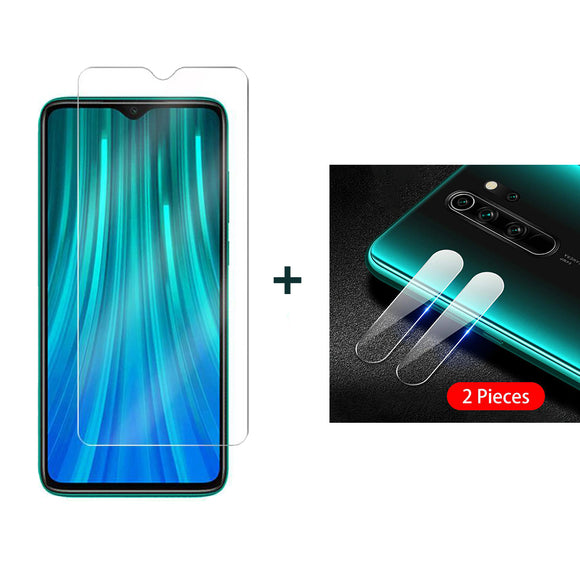 Bakeey Tempered Glass Screen Protector + Phone Camera Lens Protector for Xiaomi Redmi Note 8 Pro