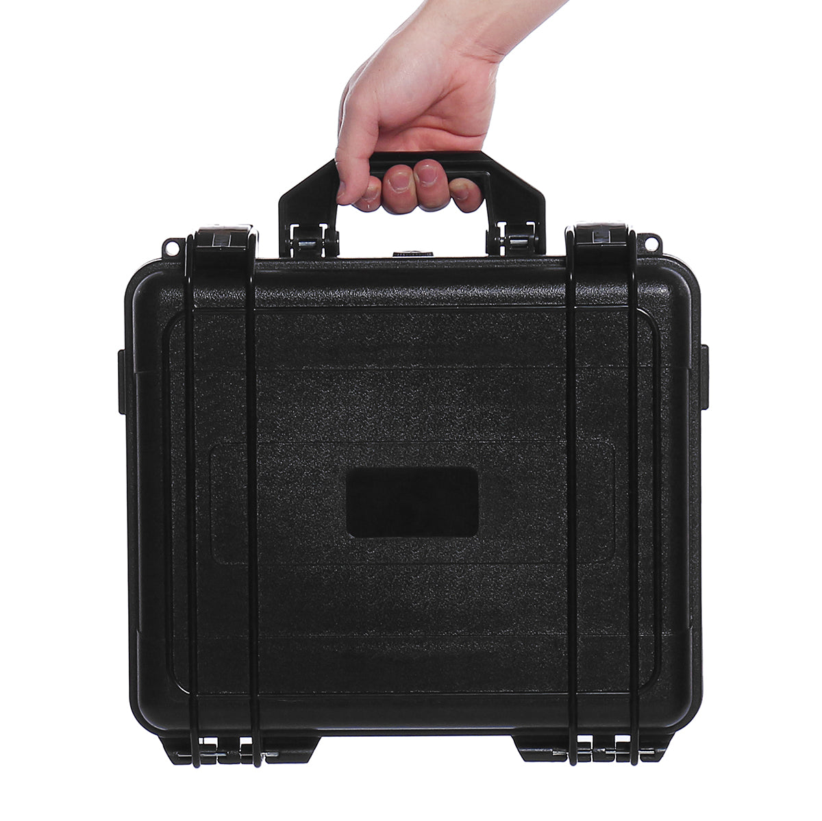 Black Waterproof Hard Plastic Carry Case Bag Tool Storage Box Portable