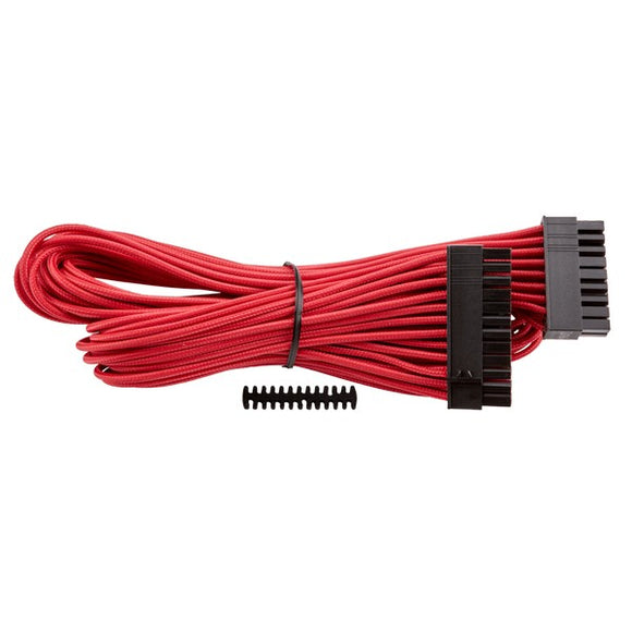 Corsair CP-8920159 Red premium individually sleeved flexible paracorded cable with cable comb - 24pin ATX , 610mm with 1 connector - for RMX series ; RMi series, SF series