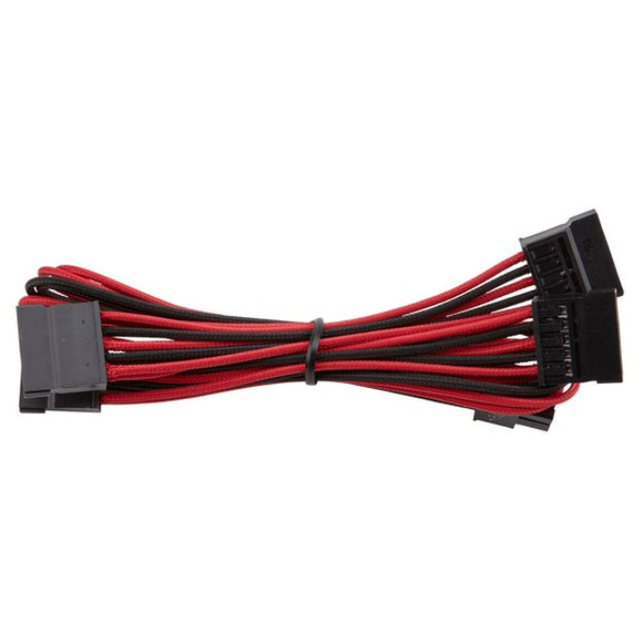corsair CP-8920190 Red+blacK premium individually sleeved flexible paracorded cable with cable comb - SATA