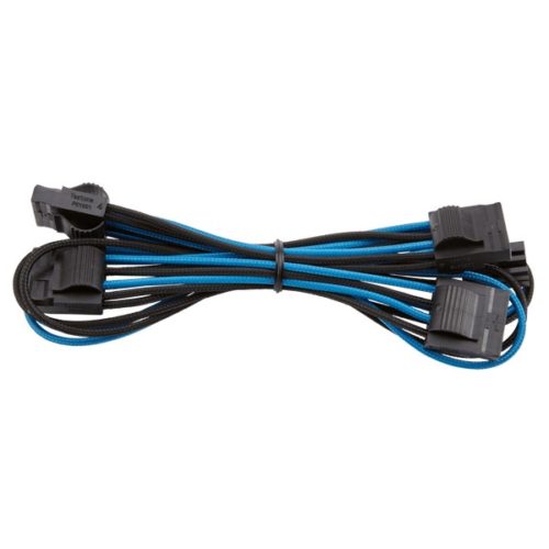corsair CP-8920199 bLue+blacK premium individually sleeved flexible paracorded cable with cable comb
