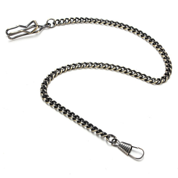 Unisex Alloy Vintage Bronze Quartz Pocket Watch Necklace Chain