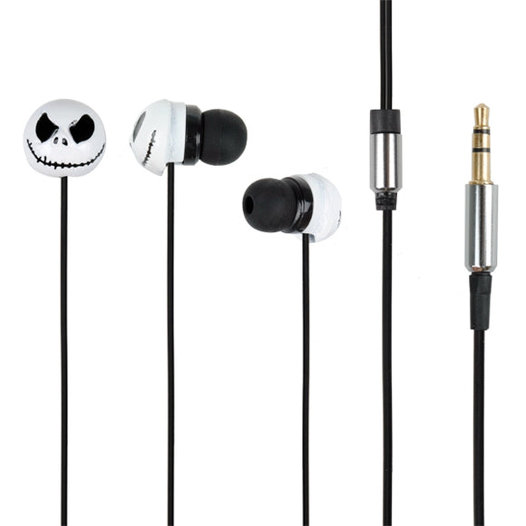 Halloween Pumpkin Metal In Ear Earphone Headset Cable For Cell Phone