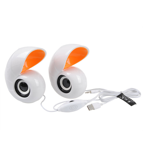 Snail Speaker Mini USB Portable Speakers Stereo For Mobile Phone