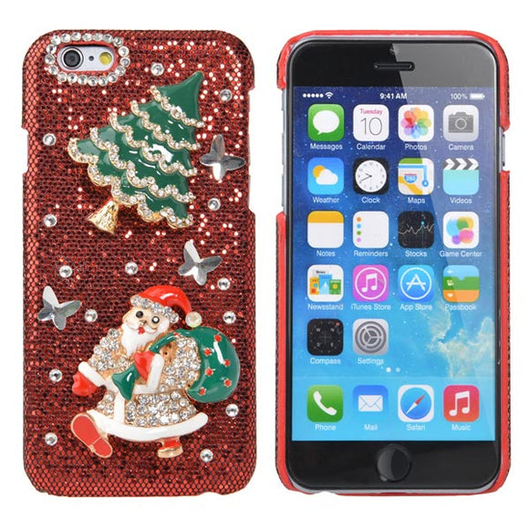 Christmas Gift Luxury Hard Crystal Handmade Bling Case For iPhone 6