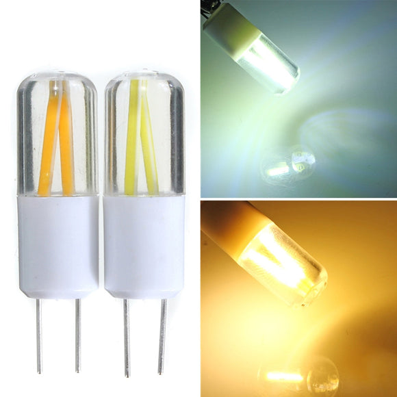 G4 1.5W  COB Filament LED Spot Lightt Bulb Lamp Warm/Pure White AC/DC 12V