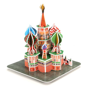 3D Jigsaw Puzzle ST Basil's Cathedral Mini DIY Model B668-16
