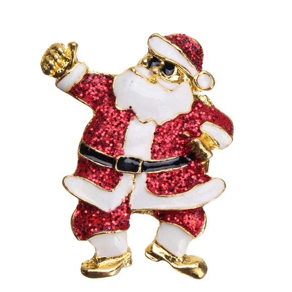 Different Styles  Santa Socks Trees Alloy Christmas Brooch Pins For Christmas