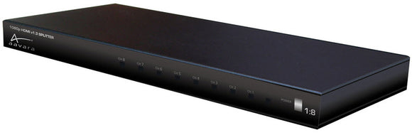 Aavara PS128 - 1 signal to 8 display 1080p HDMi splitter for audio+video , support daisy chain upto 512x hdmi display