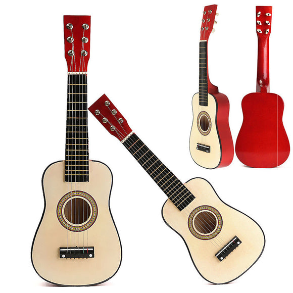 Red 23 Beginners Practice Acoustic Guitar w/ 6 String For Children Kids