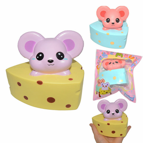 Kiibru Squishy Cheese Mouse 10cm Slow Rising Original Packaging Collection Gift Decor Toy