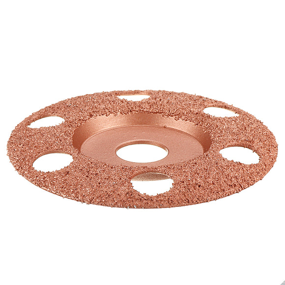 Drillpro 4-1/2 Inch See Through Wood Carving Disc Tungsten Carbide Coating Shaping Disc for Angle Grinder
