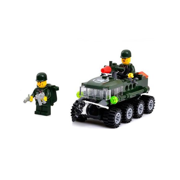 KAZI Building Block Armored Car Educational Gift #6412 Fidget Toys 102Pcs