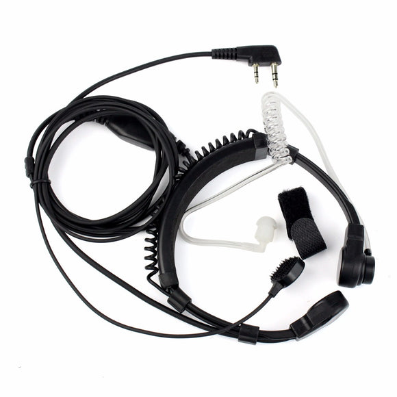 Retevis 2 Pin Throat Walkie Talkie Accessories Headset For Baofeng UV 5R Retevis H777 RT5R