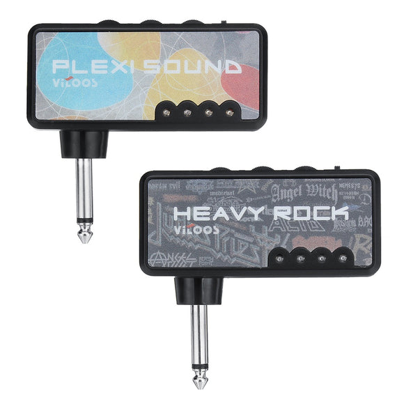 Mini Amplifier Headphone Pocket Electric Guitar Plug Compact Heavy Rock Sound