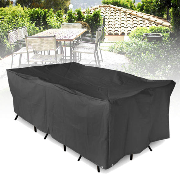 Outdoor Furniture Waterproof Cover Garden Patio Table Chair Rectangular Shelter Anti-UV Dust Protector