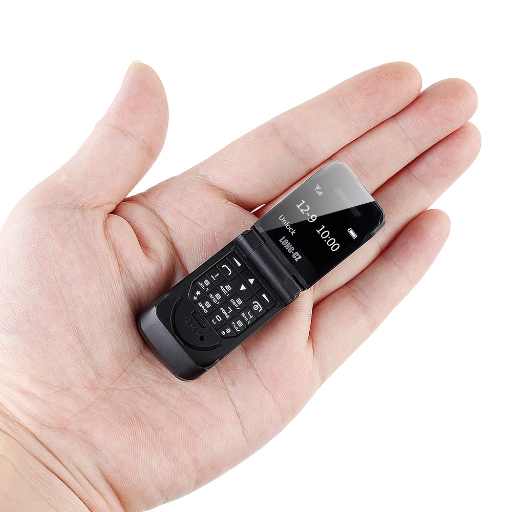 LONG-CZ J9 0.66 Inch 300mAh Smallest Flip Phone bluetooth Dialer