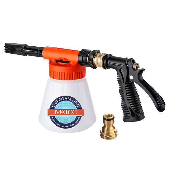 MATCC Car Foam Gun Foam and Adjustable Car Wash Sprayer with Adjustment Ratio Dial Sprayer