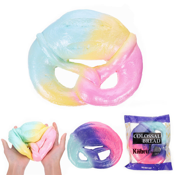 Kiibru Squishy Colossal Pretzel Bread Jumbo Slow Rising Original Packaging Collection Gift Decor Toy
