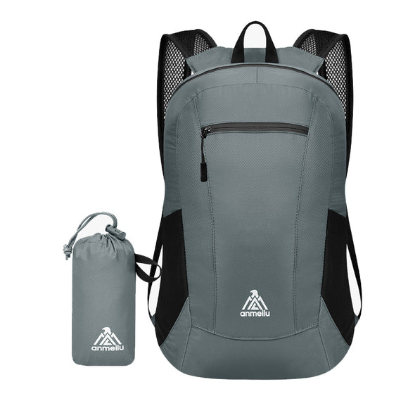 ANMEILU 15L Outdoor Backpack 70D Nylon 114g Ultralight Portable Shoulder Rucksack Travel Folding Bag
