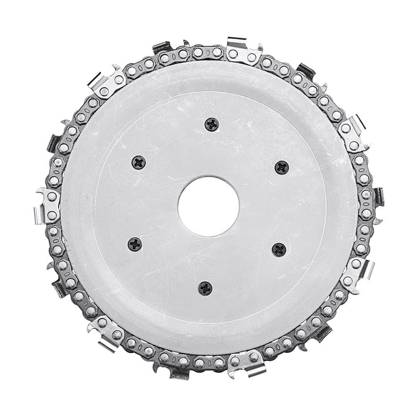 Drillpro Upgrade 5 Inch Grinder Chain Disc 22mm Arbor 14 Teeth Wood Carving Disc For 125mm Angle Grinder