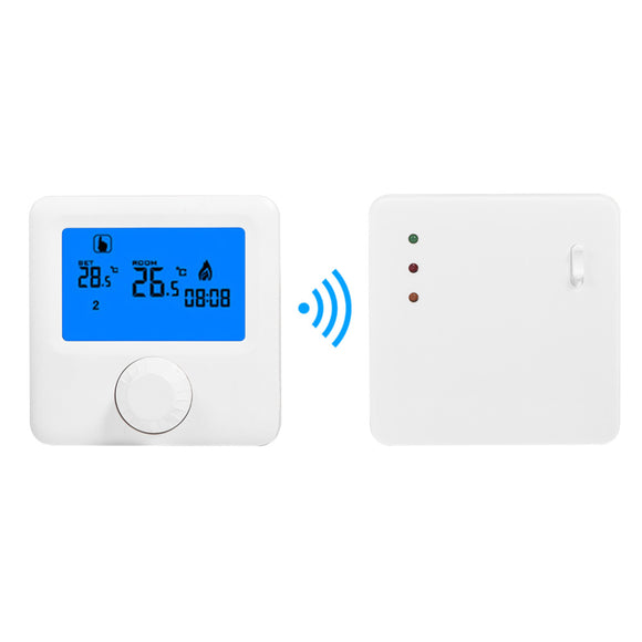 LCD Wireless Digital Thermostat RF Heating Programmable thermostat Thermometer  for Electric Heating