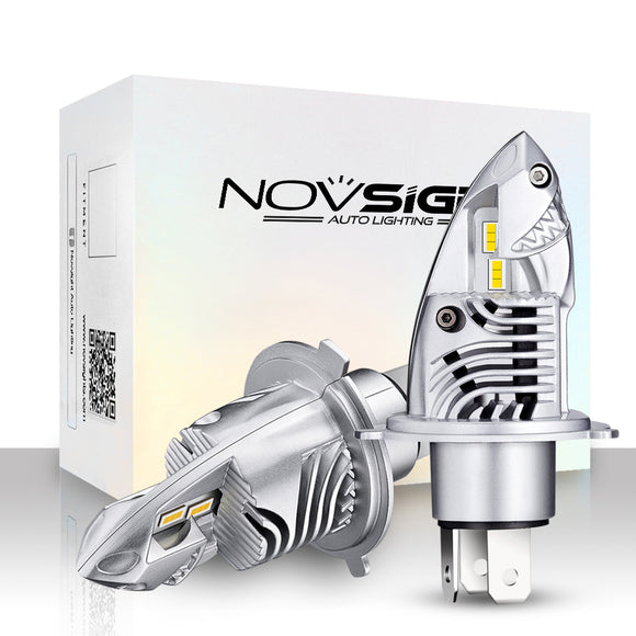 NovSight F10 70W Car LED Headlights Bulbs H4 Halogen Lamp Fog Lamps 12000LM 6000K 2PCS